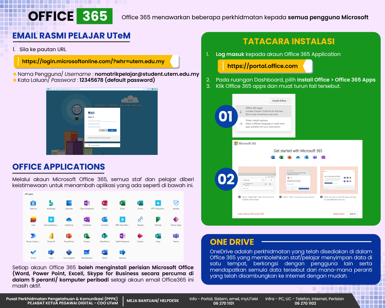 30 Ogos 2024 - Infografik bagi Pelajar Baharu Sesi 2024/2025