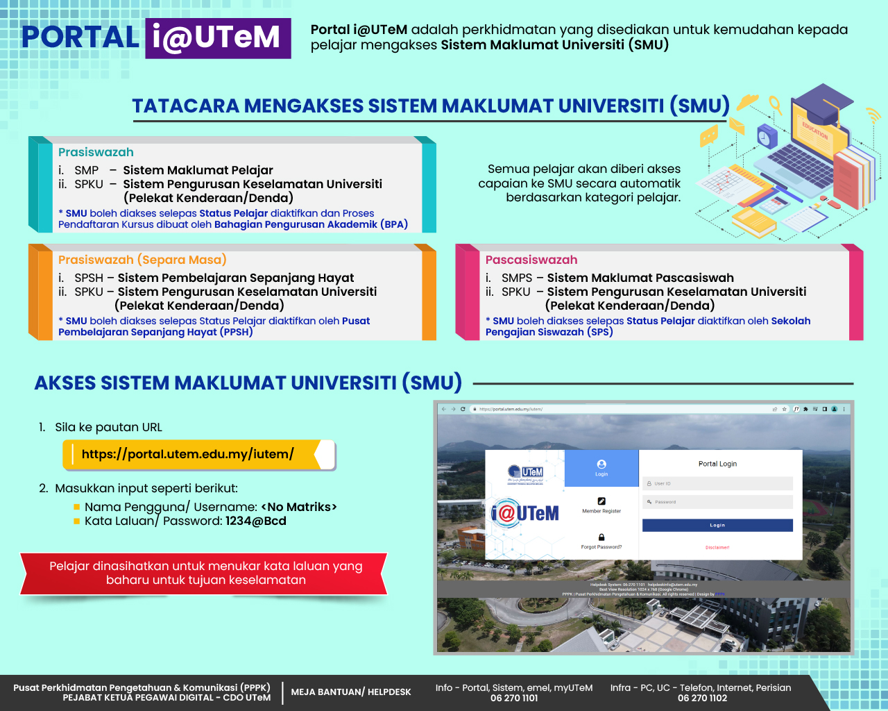 30 Ogos 2024 - Infografik bagi Pelajar Baharu Sesi 2024/2025