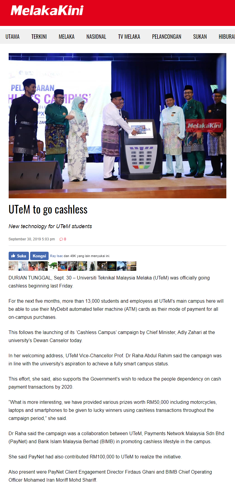 UTeM Cashless